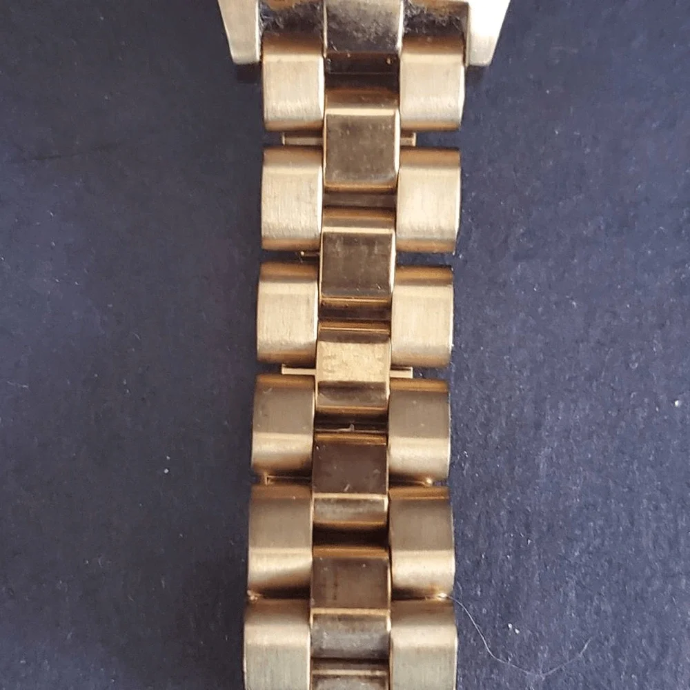 Marc by Marc Jacobs Rose Gold Tone Skeleton Logo Dial Bracelet Watch MBM3127